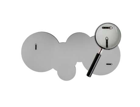 Espelhos Decorativos de Parede Modernos Espelhos Decorativos Grandes Espelhos Decorativos Prata Redonda 140X70cm