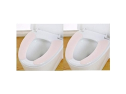 2 Pares De Fundas De Asiento De Inodoro Lavables Suaves Y Cómodas Para Cualquier Asiento