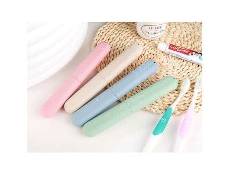 Acessórios de viagem Escova de dentes Tampa de plástico Suporte para mala Bagagem Embarque Embalagem portátil Dlzaoao