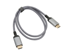 CABO de interface multimídia 2.1, 4K, com malha de proteção, 1m | S/MARCA