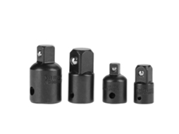 4pcs Adaptadores Redutores de Soquete em Aço Cromo vanádio Preto 1/2 3/8 1/4 para Chave