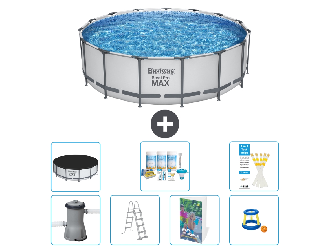 Bestway Piscina Bestway Steel Pro Max Redonda - 488x122 Cm - 8-peças S548