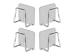 Rebe-portadores Espontas Espontas Linjou 4 Piezas, Adesivo Fuerte, Acero de Satón 304, Para Cocina y Baño