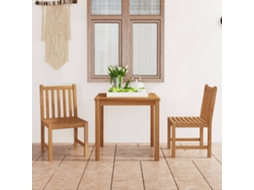 Pcs Conjunto De Jantar P/ Jardim Madeira De Teca Maciça Dkd Home Decor