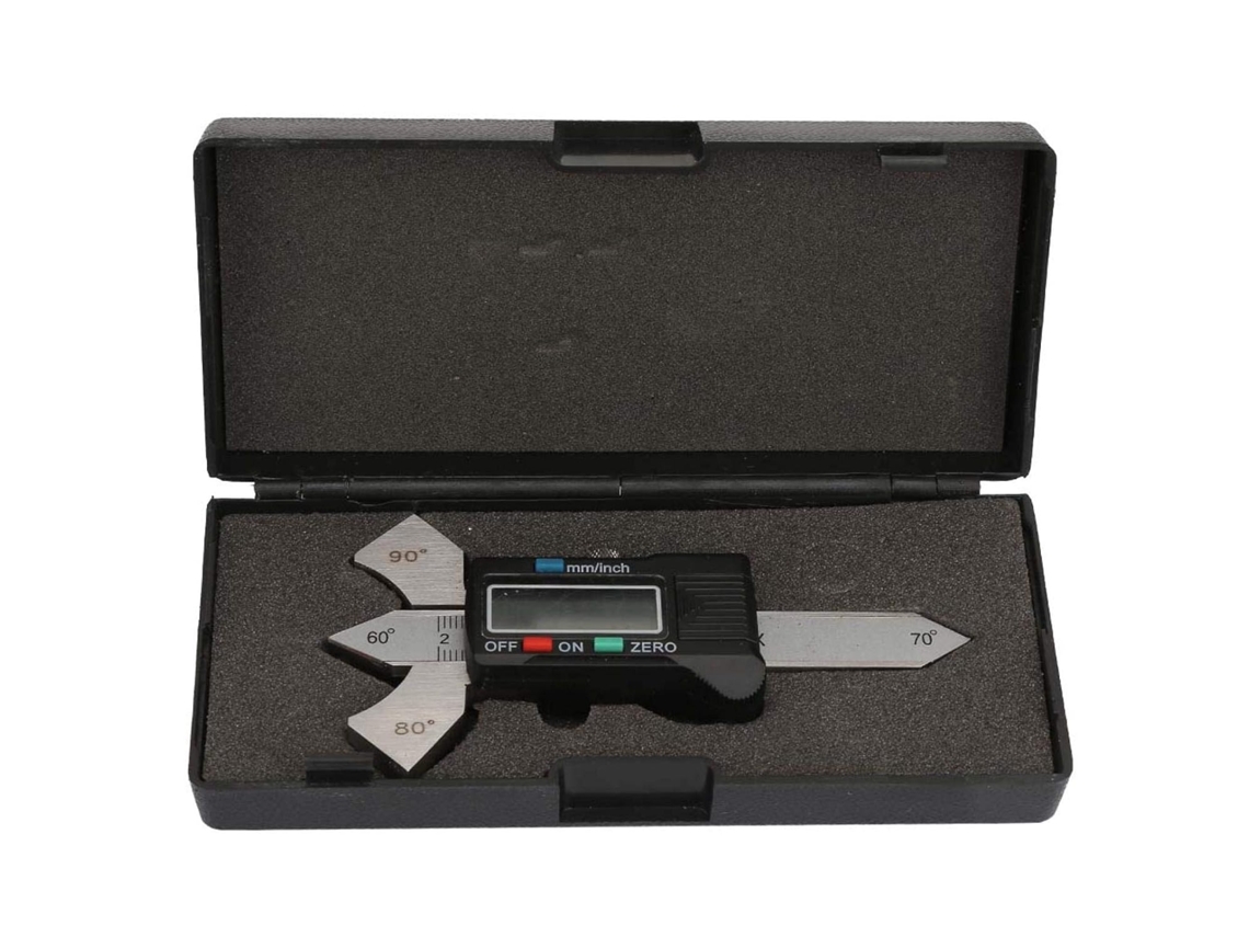 Medidor de solda digital de 20 mm, inspeção de filete com LCD multiangular, Em E