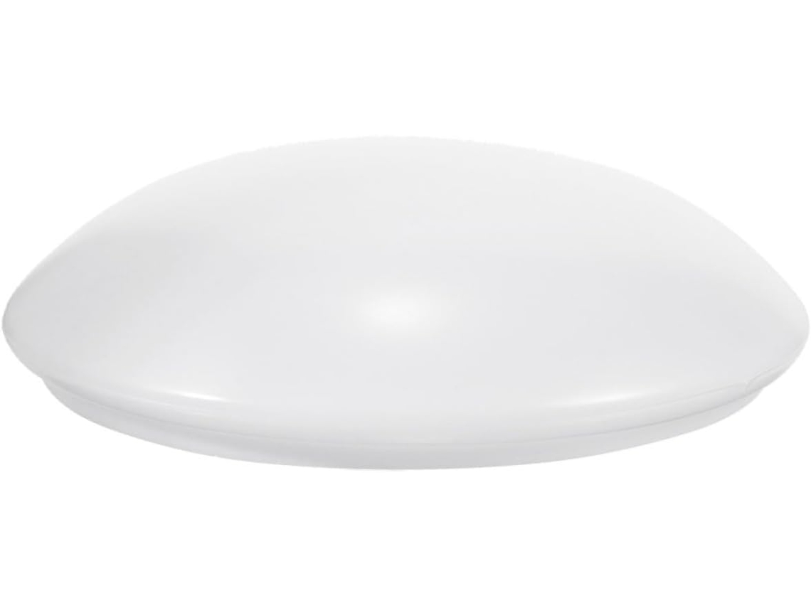 Luminária de Teto Redonda de Plástico Branco, Fácil de Instalar, com Iluminação Brilhante e Uniforme. SFUSHOS