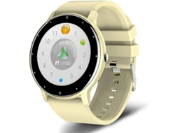 Smartwatch Com Tecido Full Touch Relógio Fitness Esportivo Ip67 À Prova Dágua Bluetooth Android Ios Bestvite (ouro)
