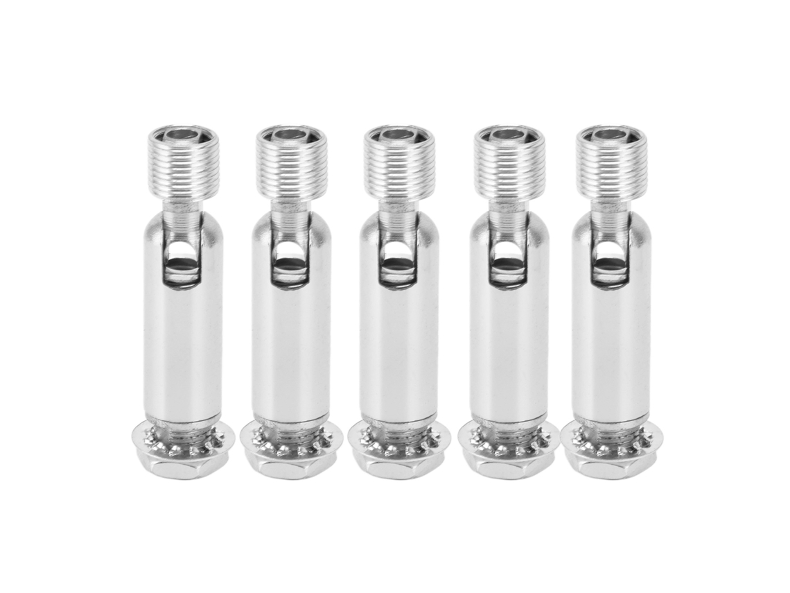 2026 5 Peças Adaptador de Teto Inclinado M10 para Lâmpada de Teto Pendente Candelabro Acessórios de Suspensão Cromado