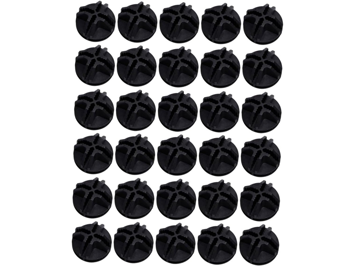 Conjunto De 60 Conectores Plástico Preto Cercado Animais Estimação, Ferragens Gaiola, Fivela De Cubo Arame