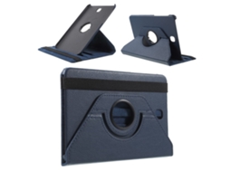 Capa Flip De Couro Com Suporte Giratório Para Samsung Galaxy Tab S2 8.0 T710 T715, Azul Escuro