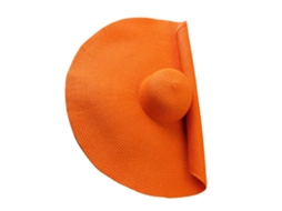 Chapéu de Palha Oversized com Borda Larga para Mulher Protetor Solar Praia Floppy