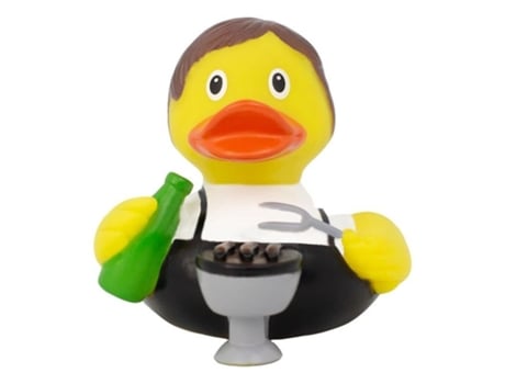 Pato De Goma Modelo Día De Barbacoa 8cm Lilalu Li23005 P23