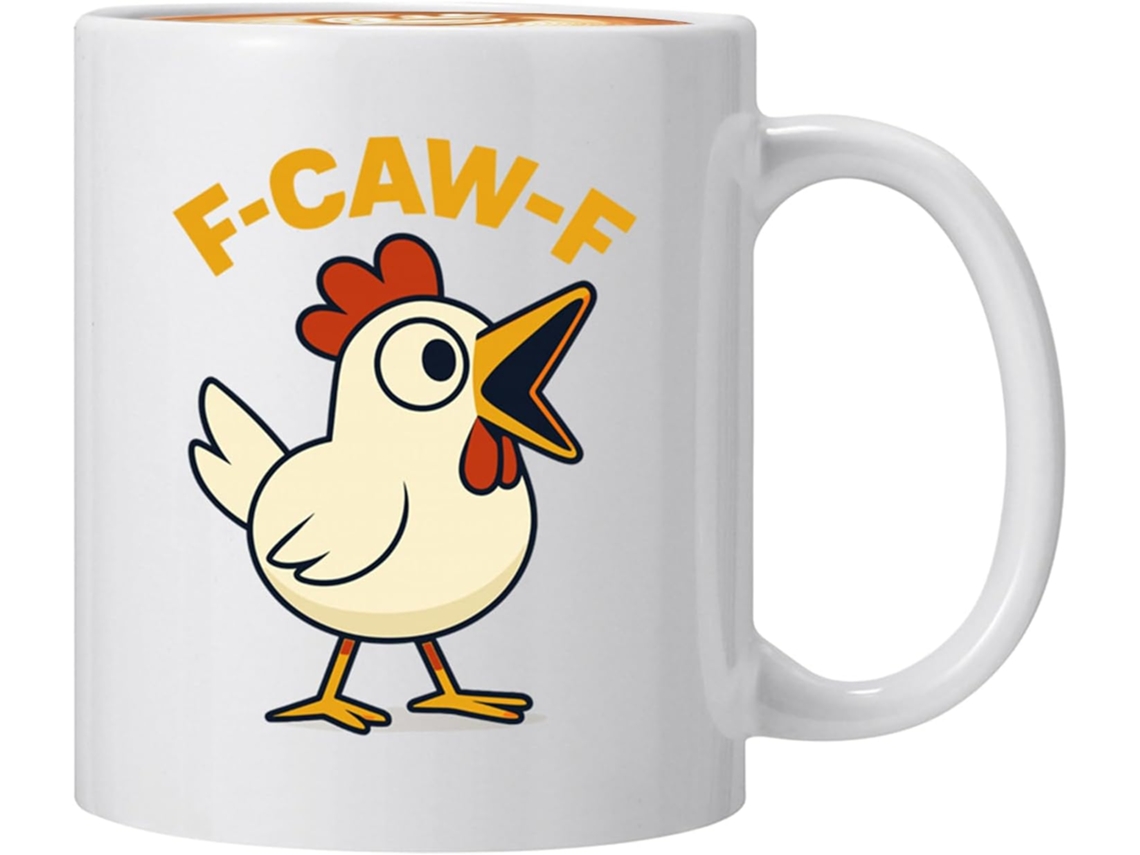 Caneca De Cerâmica Engraçada Pule 325ml Chá Biscoitos