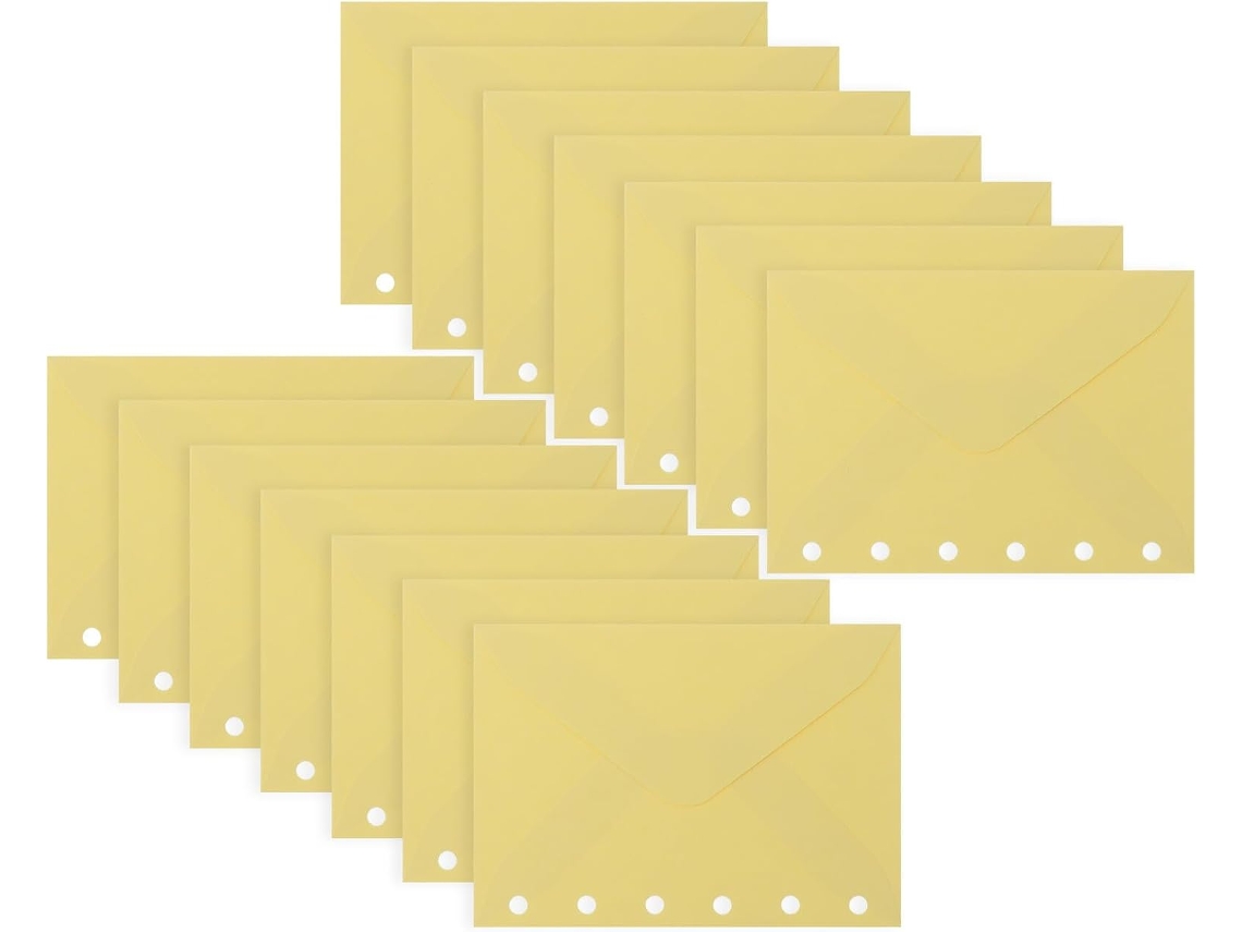 Artibetter Conjunto De 30-envelopes Soltos Para Pasta Papel Recarregável, Ideal Para Escola, Escritório, Mini Arquivo E