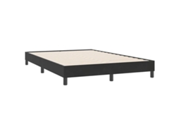 Cama Sem Molas/colchão 140x220 Cm Veludo Preto MAISON EXCLUSIVE