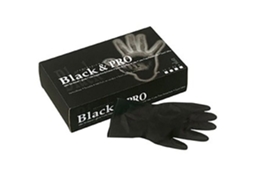 Luvas De Látex Sibel, Tamanho G(7, 5), Látex Preto, Equipamento Para Cabeleireiro, Coloração Capilar