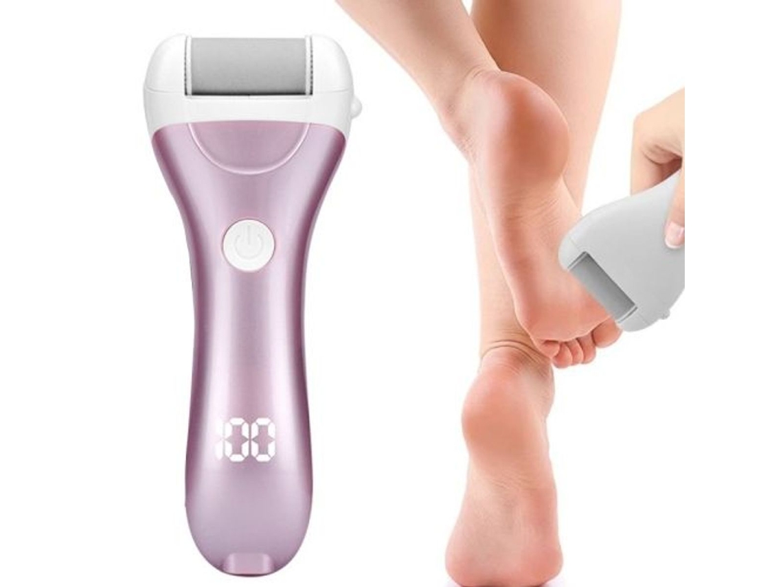 Lima elétrica para pés com visor digital, pedicure recarregável via USB. -SLOWMOOSE