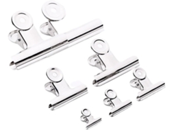 Clipe de Metal Resistente Artigos Papelaria, Material de Mesa, Encadeamento Doméstico, Clipe Pequeno