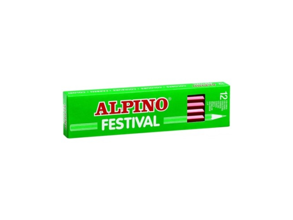 C/12 Lapices Colores Alpino Rojo