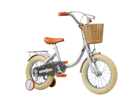 Bicicleta para Crianças BEUNIK Vintage (Idade Recomendada: 3 a 6 Anos - Rodas de 14' - Cinza)