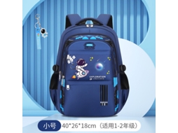 Mochila Escolar - Leve, Com Proteção Para A Coluna, Grande Capacidade, Impermeável E Com Estampa.trombeta Pequena Azul-real Com Pingente