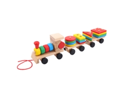 Ats brinquedo Educatsivo de Madeira para Bebês e Crianças Trem Caminhão Blocos de Formas para Montar Desenvolvimento Precoce