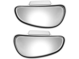 Espelho retrovisor convexo para ponto cego, em metal, vidro e plástico (2 peças).