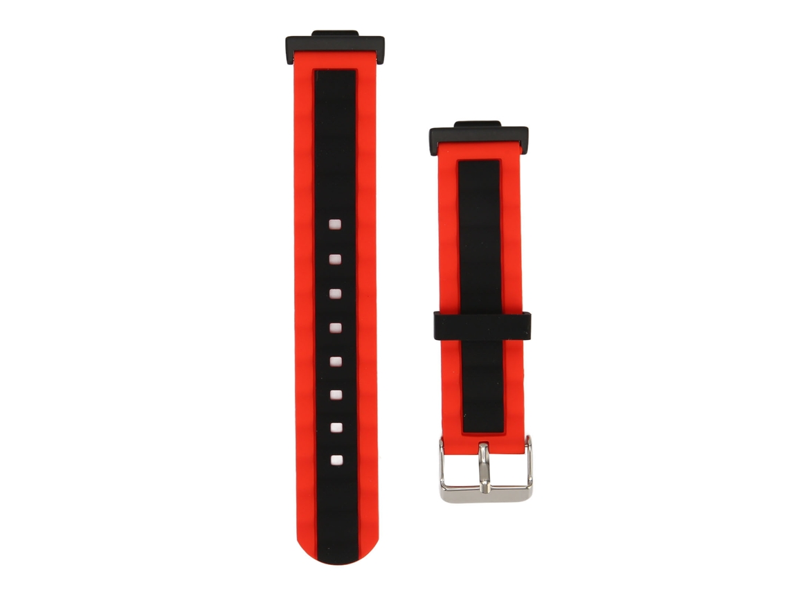 2026 cinto de Relógio de Silicone para Relógio Fit 2 Vermelho Preto