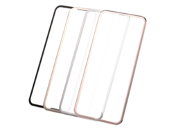 Protetor de tela de vidro para iPhone 6/6s EOOCOO, 3D curvo, borda de metal