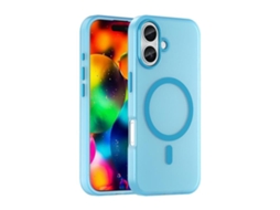 Capa Híbrida Translúcida Para Iphone 17 - Tpu E Pc Com Magsafe | Fosca - Azul