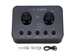 Placa de Som Externa LAXISCREED para Karaokê e Stream