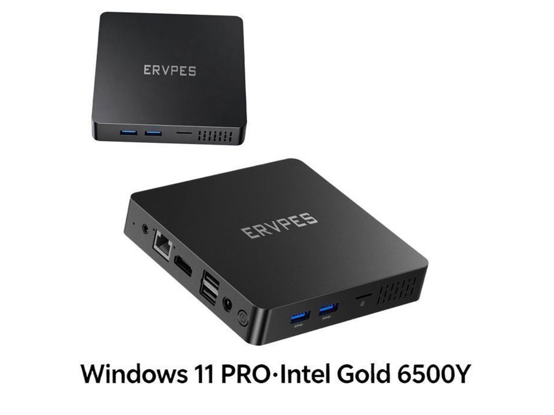 Mini Pc Compacto - Ervpes B20e - Intel Pentium Gold 6500y - 8gb Ram - Ssd 128gb - Windows 11 Pro