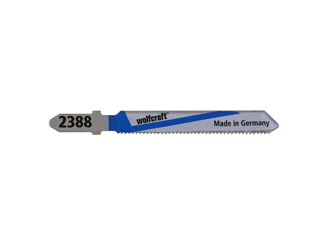 Wolfcraft 2388000 - 2 lâminas de serra tico-tico 3-6 mm 110mm