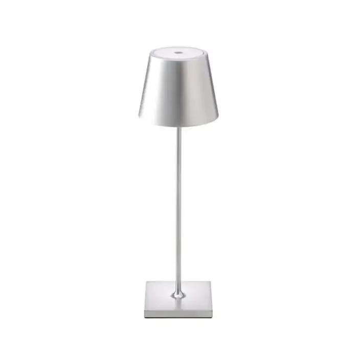 Luminária de Mesa Led , Luminária de Mesa Portátil MDUG (prateada)