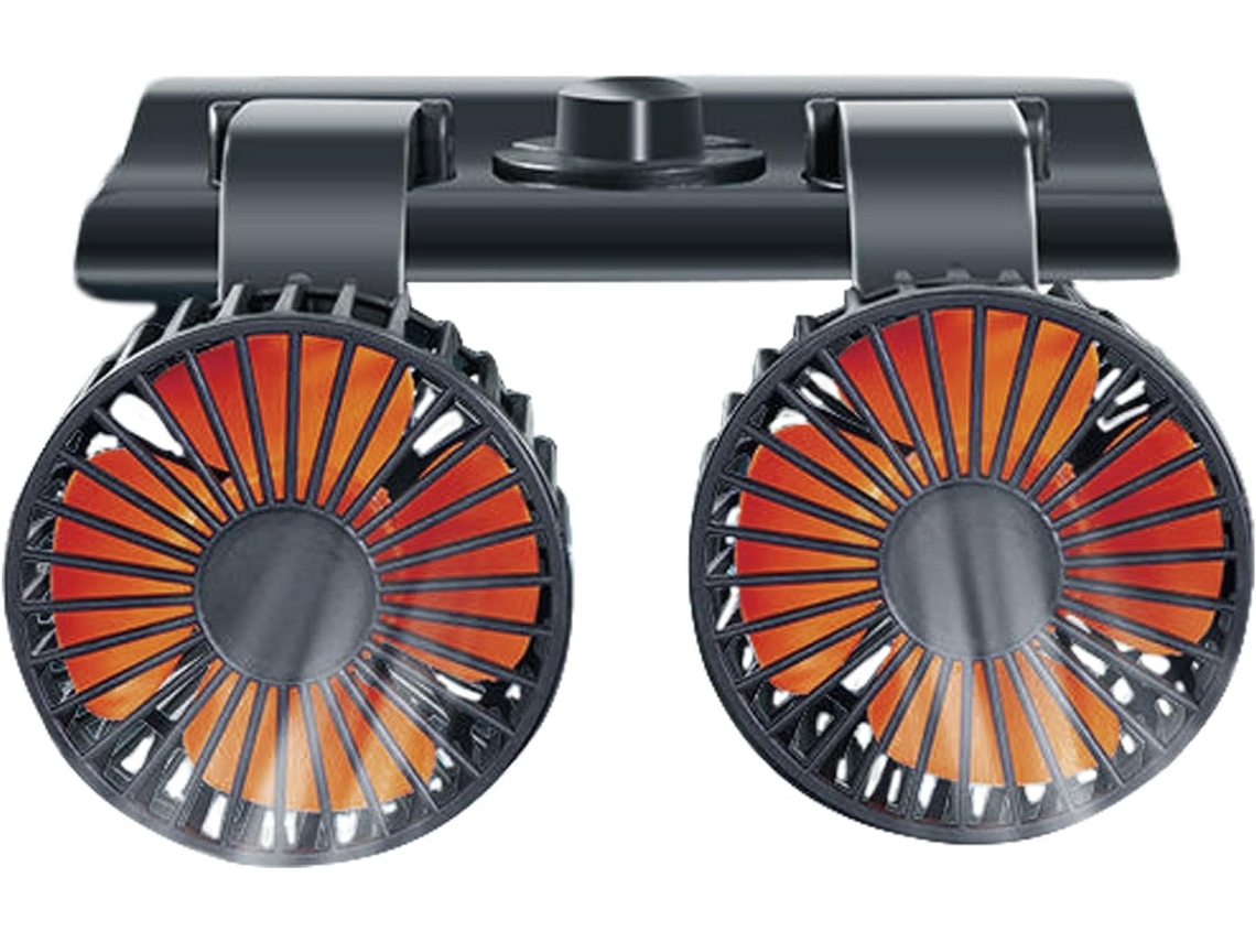 Ventilador Portátil Para Carro, Ventilador Usb Para Carro Com Duas Cabeças