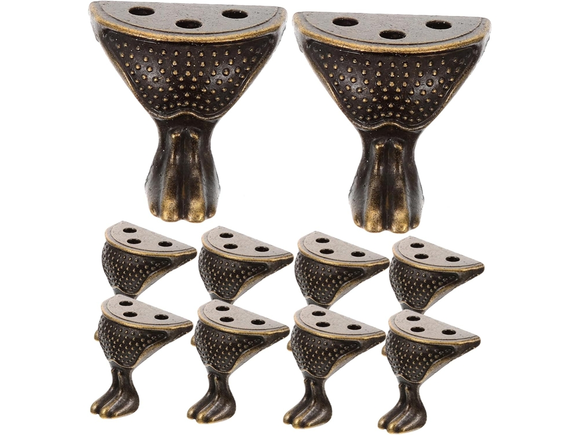 Conjunto De 10 Pés Liga Zinco Para Móveis, Descanso De Mesa E Cadeira, Base Decorativa Para Sala De Estar E Cozinha