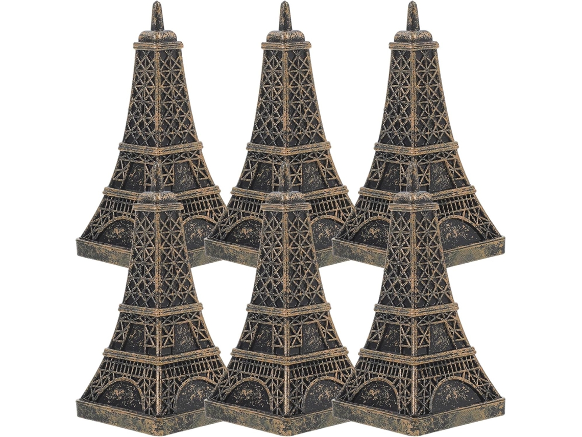 Conjunto De 6 Caixas Doces Em Miniatura No Formato Da Torre Eiffel, Feitas De Plástico Resistente, Ideais Para Embrulhar