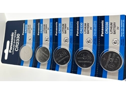 Pacote com 5 pilhas compatíveis com Panasonic Energizer Cr2330