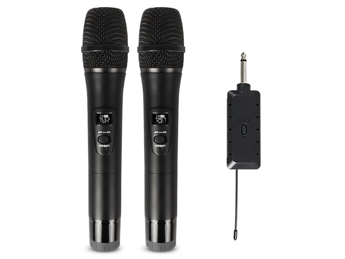 Leory E8 2 Microfone Sem Fios Vhf Profissional Transmissor Receptor Dj Par Alto Falante Quadrado Mixer De Placa De Som Ao Vivo K Música Karaoke