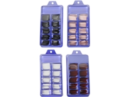Conjunto de 400 unhas postiças de resina de longa duração para mulheres e homens.