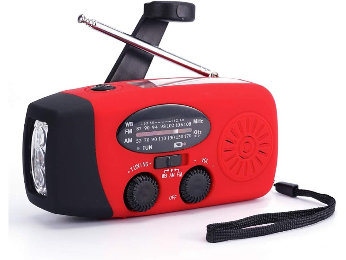 Rádio AQUAFORGE fm/am com previsão do tempo, energia solar e manivela