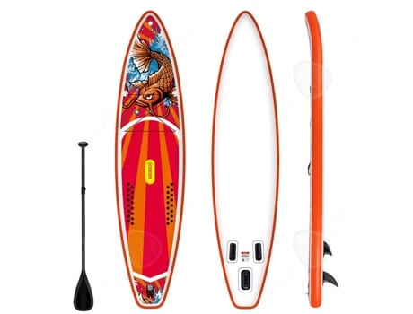 Prancha De Surf 335x83x15cm Capacidade De Carga 165 Kg Com Base Para Câmera De Fixação Sólida, Quilhas Removíveis, Numerosos Acessórios. Confozen