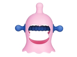 Chupeta de silicone para bebês, brinquedo para dentição, barra molar macia, alivia a gengiva.