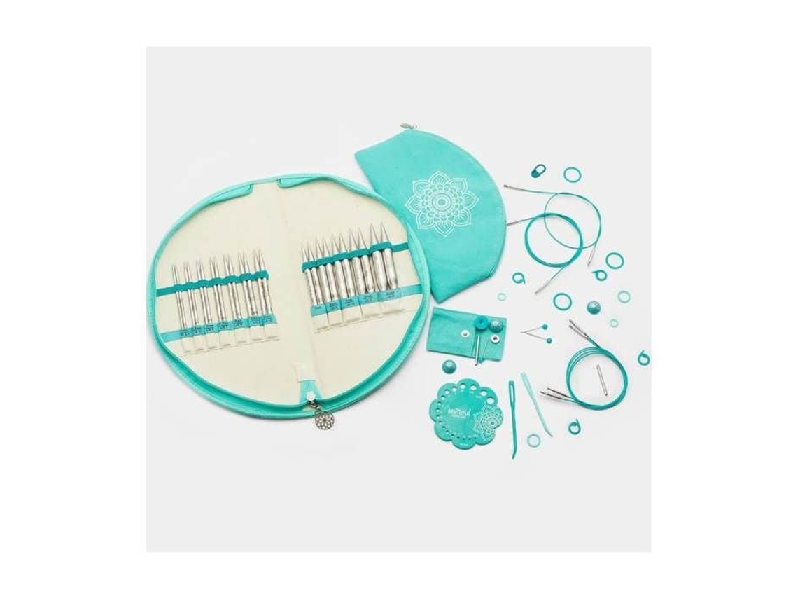 Conjunto de agulhas KNITPRO Mindful Gratitude Exchange, 13 cm, verde.