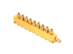 Distribuidor de óleo ajustável em latão bloco manifold 6mm entrada 4mm saída S/MARCA