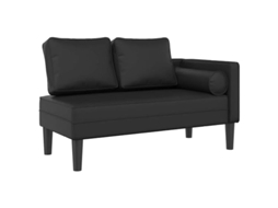 Chaise Lounge, Chaise Lounges Vidaxl Preto Couro Artificial