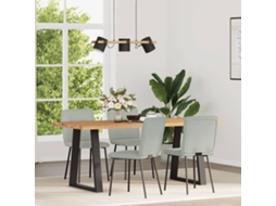 Vidaxl Cadeiras De Jantar 4 Pcs Veludo Cinzento-claro