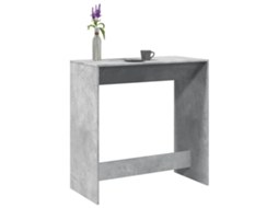Vidaxl Mesa De Bar 102x50x103,5 Cm Derivados Madeira Cinzento Cimento