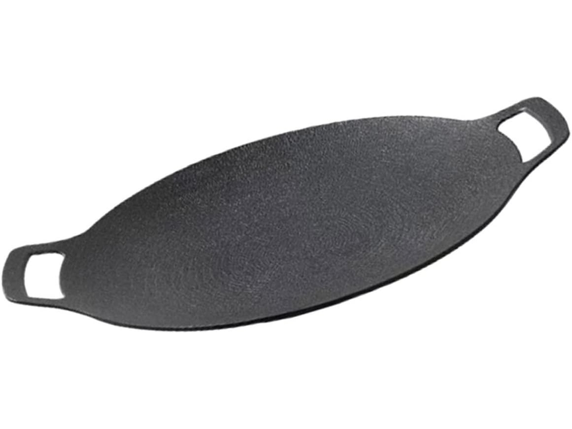 Chapa De Ferro Fundido Antiaderente Para Grelhar, Churrasco, Forno, Pizza, Bife, Uso Externo, Fácil De Usar E Durável. Chapa De Ferro F Gokoco