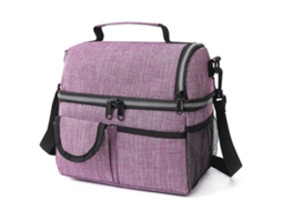 Lancheira De Escritório Portátil, Durável, À Prova Dágua, 10l, Bolsa De Almoço Isolada, Roxa Aquaforge
